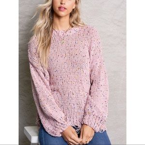 Sale POP Mauve Confetti Sweater